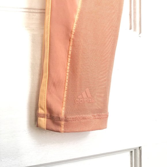 IVY PARK High-Waisted Leggings With Mesh Panels Pink Light Small Adidas Logo - Picture 7 of 11